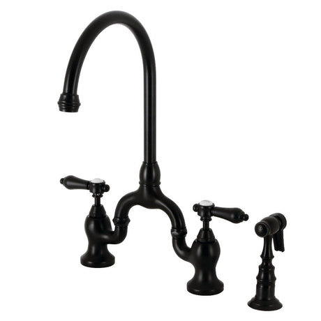 Aston Bridge Kitchen Faucet with Brass Sprayer