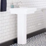 Aurora 100 Vitreous China Pedestal Sink