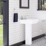 Aurora 100 Vitreous China Pedestal Sink