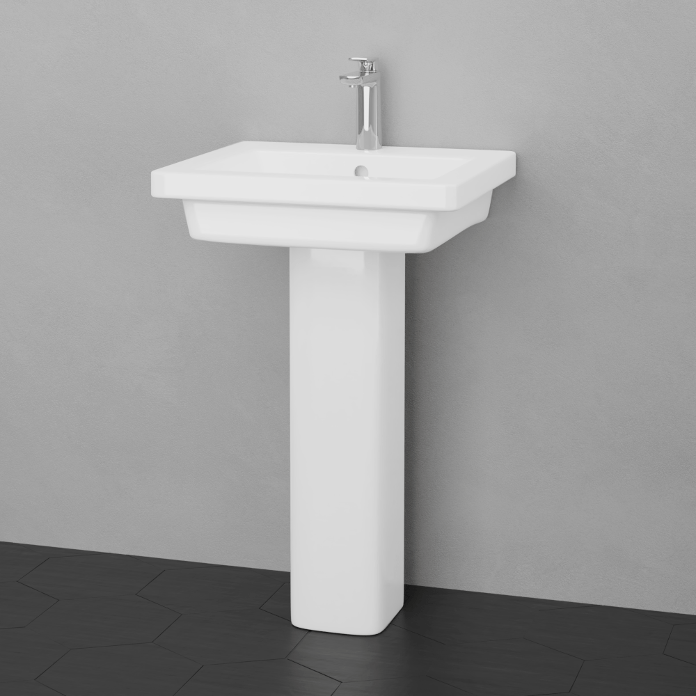 Aurora 100 Vitreous China Pedestal Sink