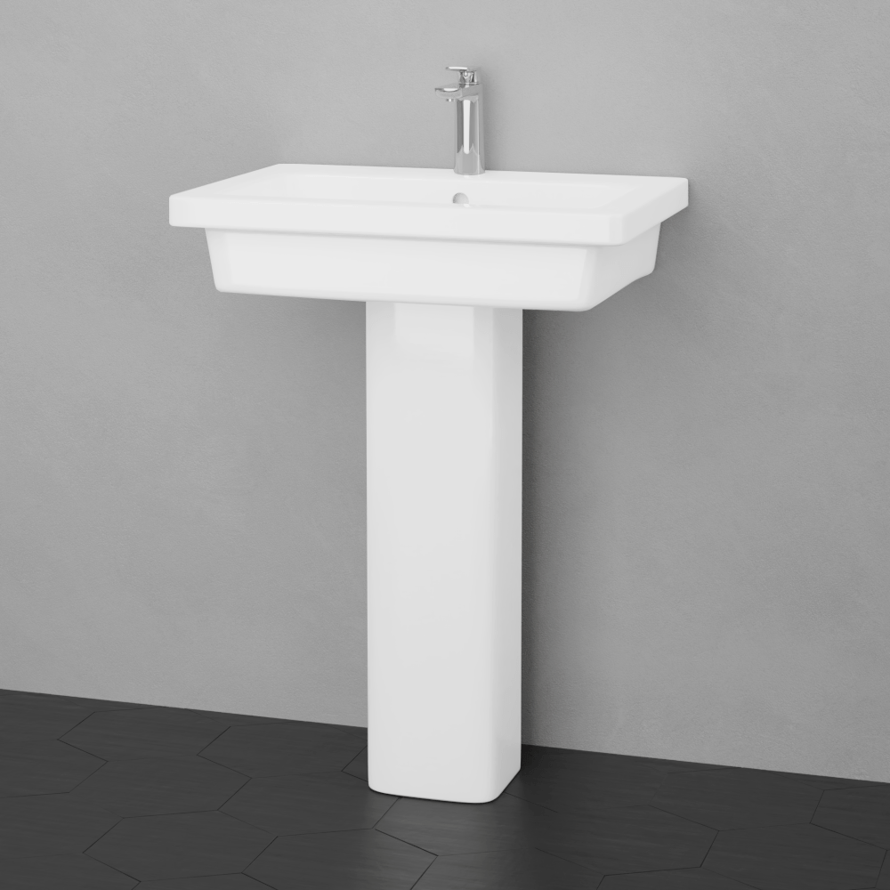 Aurora 300 Vitreous China Pedestal Sink