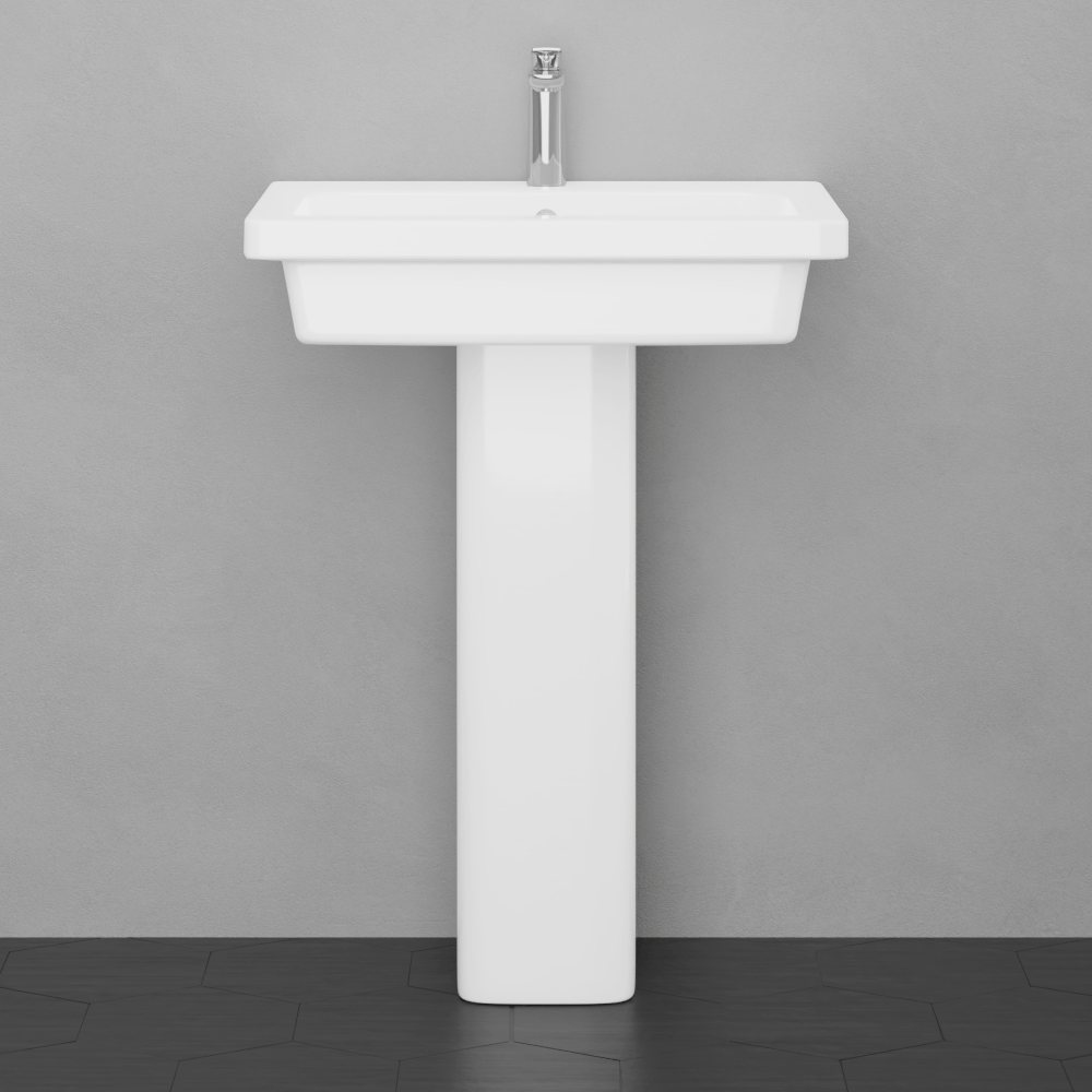 Aurora 300 Vitreous China Pedestal Sink