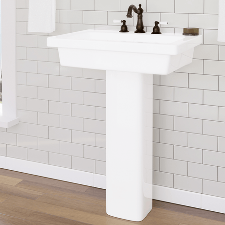 Aurora 300 Vitreous China Pedestal Sink