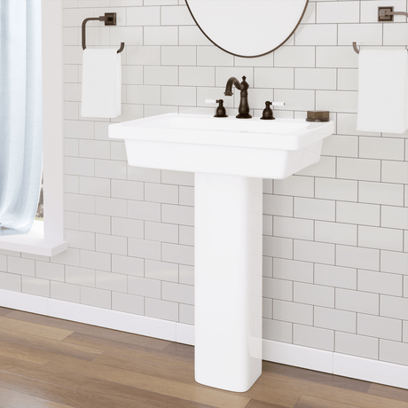 Aurora 300 Vitreous China Pedestal Sink