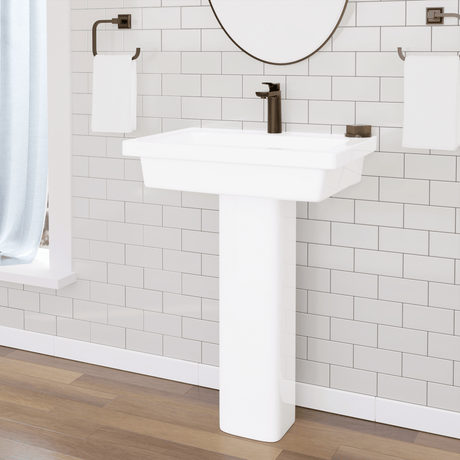 Aurora 300 Vitreous China Pedestal Sink