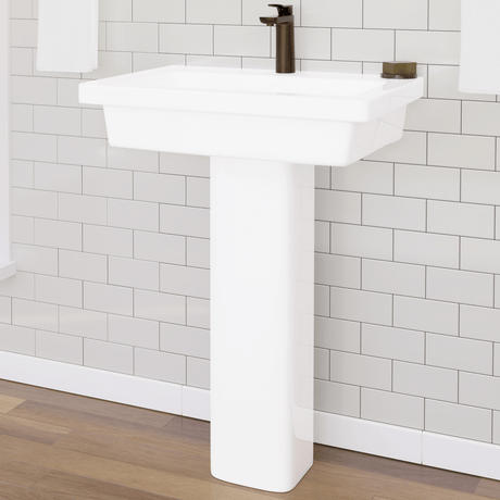 Aurora 300 Vitreous China Pedestal Sink