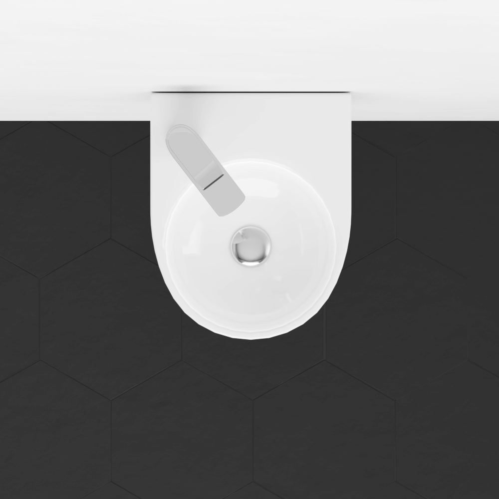 Avasa Vitreous China Wall-Mount Sink
