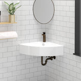 Aysel Vitreous China Corner Wall-Mount Sink
