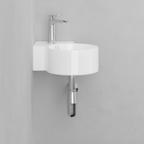 Aza Vitreous China Corner Wall-Mount Sink