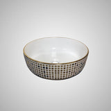 Benzien Vitreous China Decorated Vessel Sink - White Interior