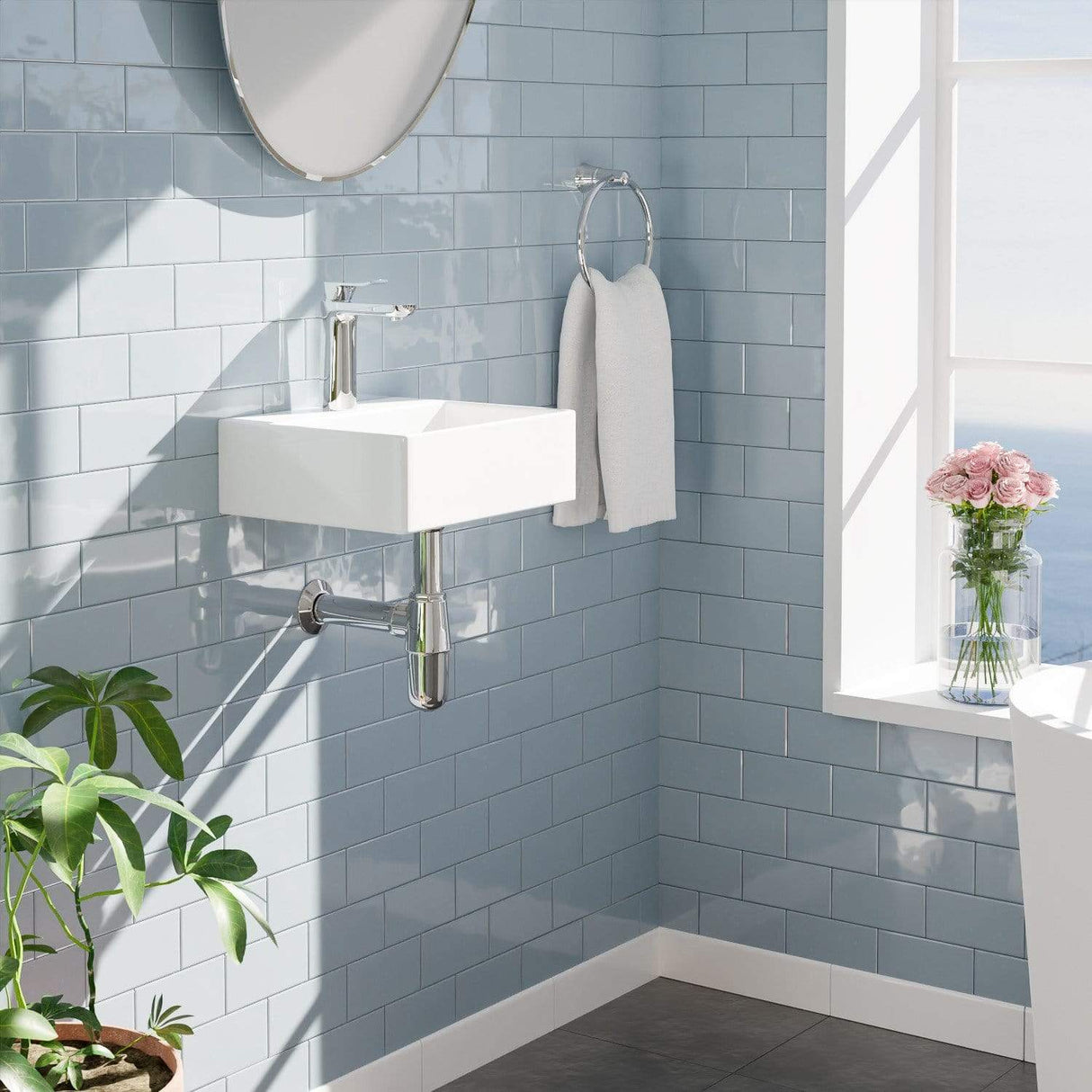 Bera Vitreous China Wall-Mount Sink