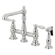 Bobben Bridge Kitchen Faucet with Brass Sprayer