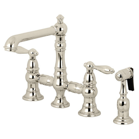 Bobben Bridge Kitchen Faucet with Brass Sprayer