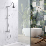 Boone Exposed Pipe Shower with Hand Shower