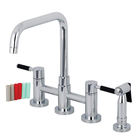 Camilo Bridge Kitchen Faucet with Brass Side Sprayer
