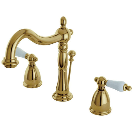 Carlotta Widespread Bathroom Faucet with Brass Pop-Up