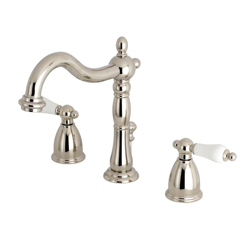 Carlotta Widespread Bathroom Faucet with Brass Pop-Up