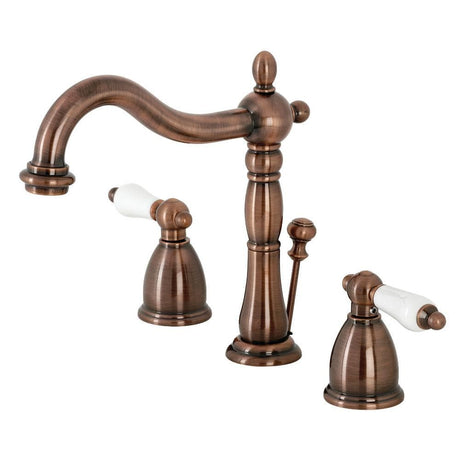 Carlotta Widespread Bathroom Faucet with Brass Pop-Up