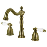 Carlotta Widespread Bathroom Faucet with Brass Pop-Up