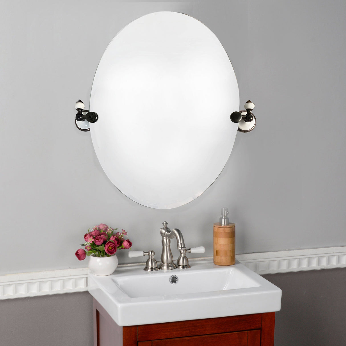 Carp Oval Tilting Mirror