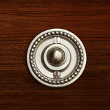 Cast Brass Beaded Round Doorbell