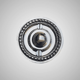 Cast Brass Beaded Round Doorbell