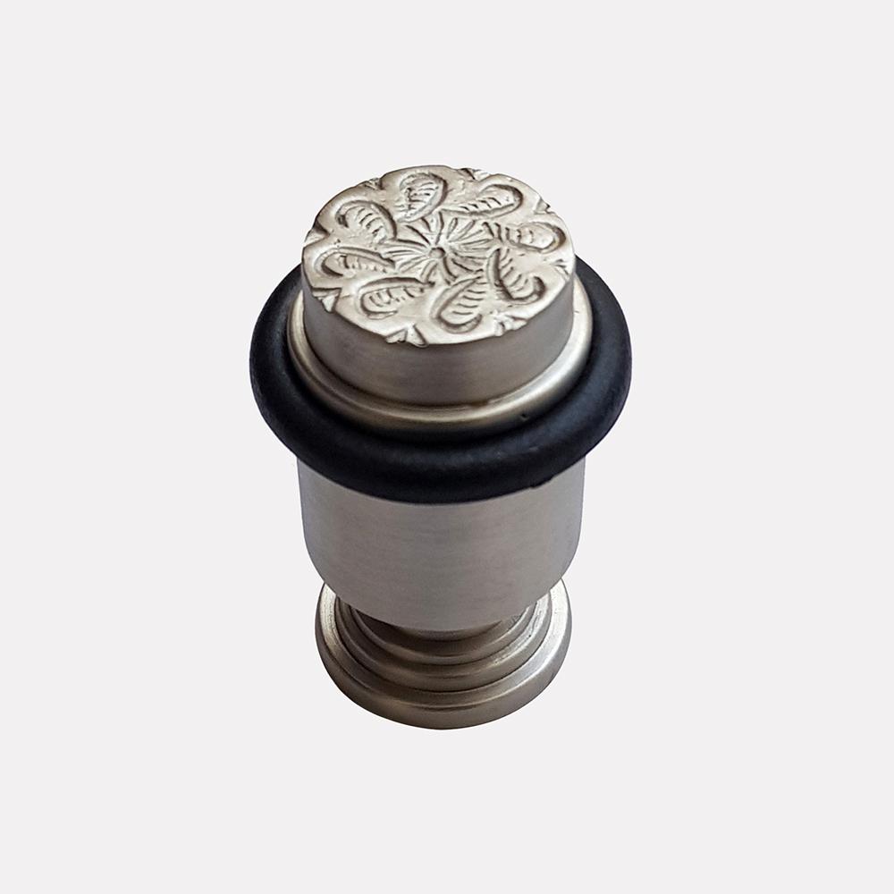 Cast Brass Curled Design Doorstop