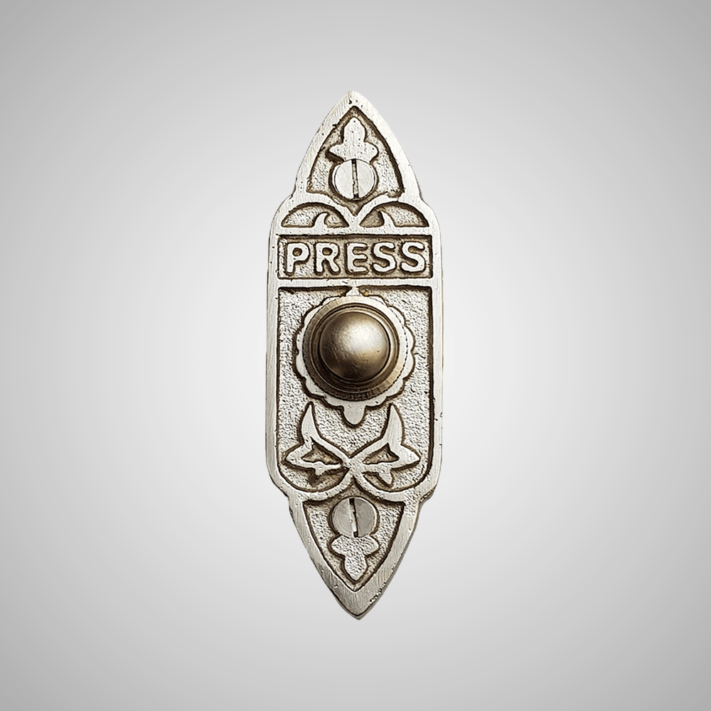 Cast Brass Decorated Doorbell