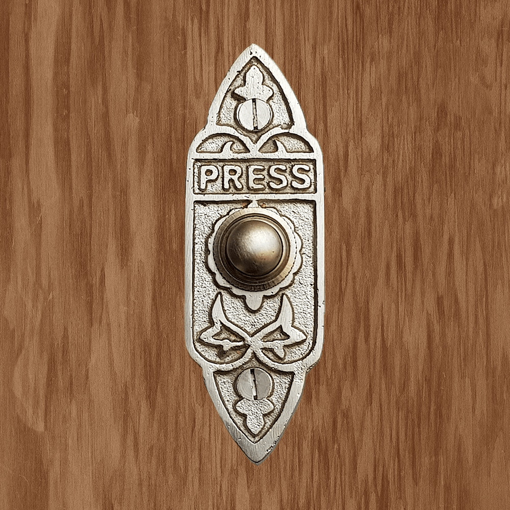 Cast Brass Decorated Doorbell