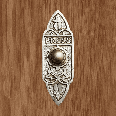 Cast Brass Decorated Doorbell