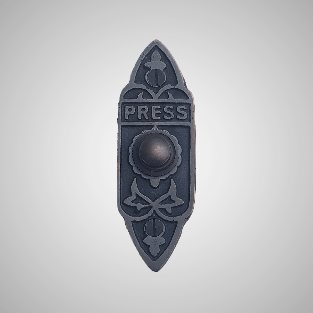 Cast Brass Decorated Doorbell