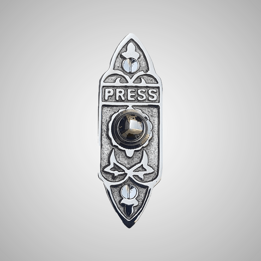 Cast Brass Decorated Doorbell