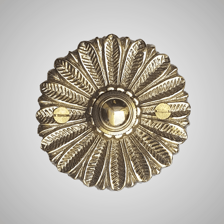 Cast Brass Floral Doorbell