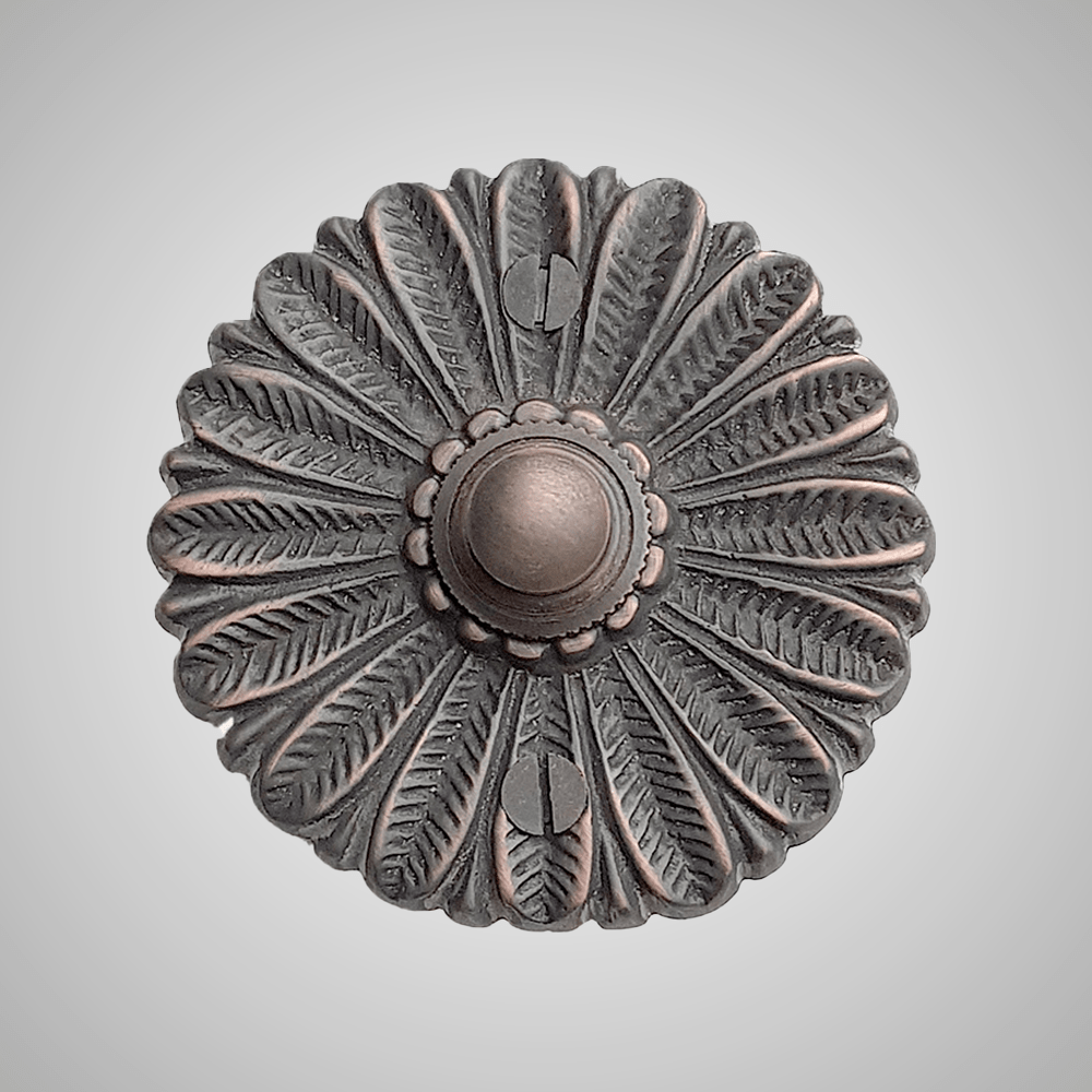 Cast Brass Floral Doorbell