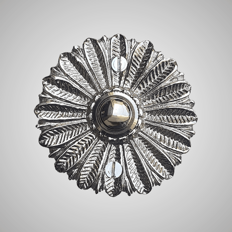 Cast Brass Floral Doorbell