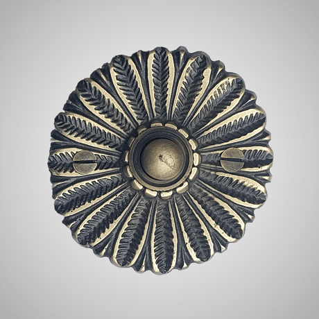 Cast Brass Floral Doorbell