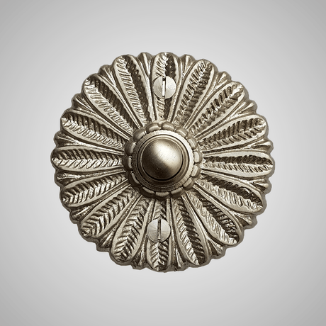 Cast Brass Floral Doorbell