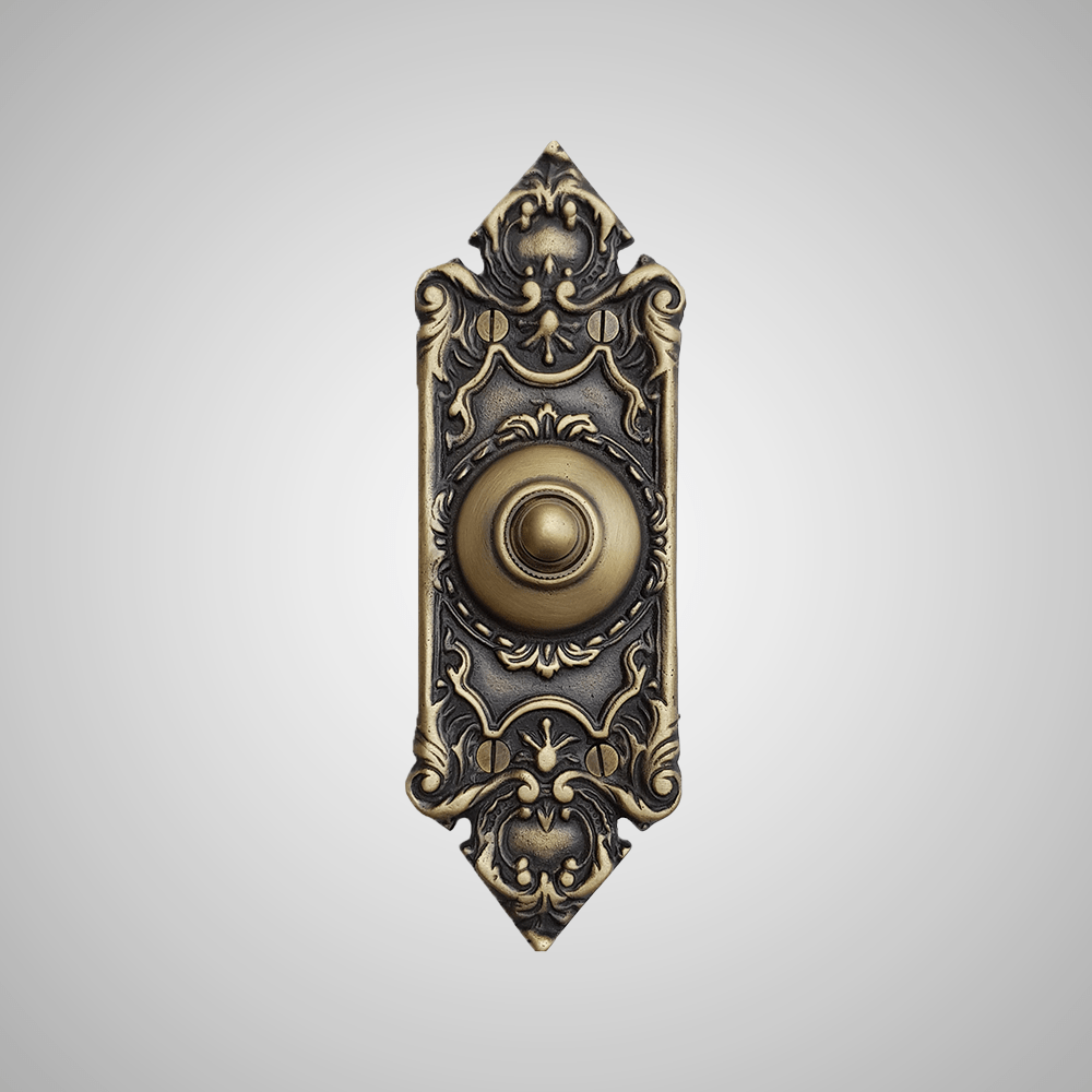 Handcrafted Cast Brass Ornate Doorbell | Magnus Home Products