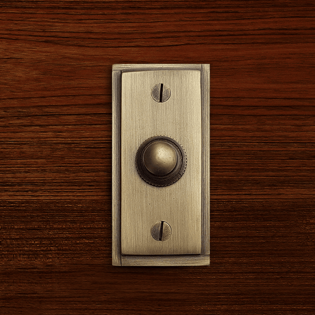 Cast Brass Plain Doorbell
