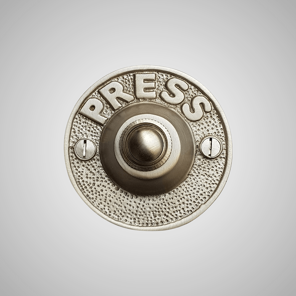Cast Brass "Press" Doorbell