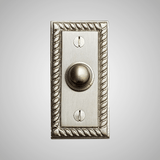 Cast Brass Rope Rectangular Doorbell