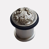 Cast Brass Scrolled Design Doorstop - Pattern 1