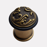 Cast Brass Scrolled Design Doorstop - Pattern 1