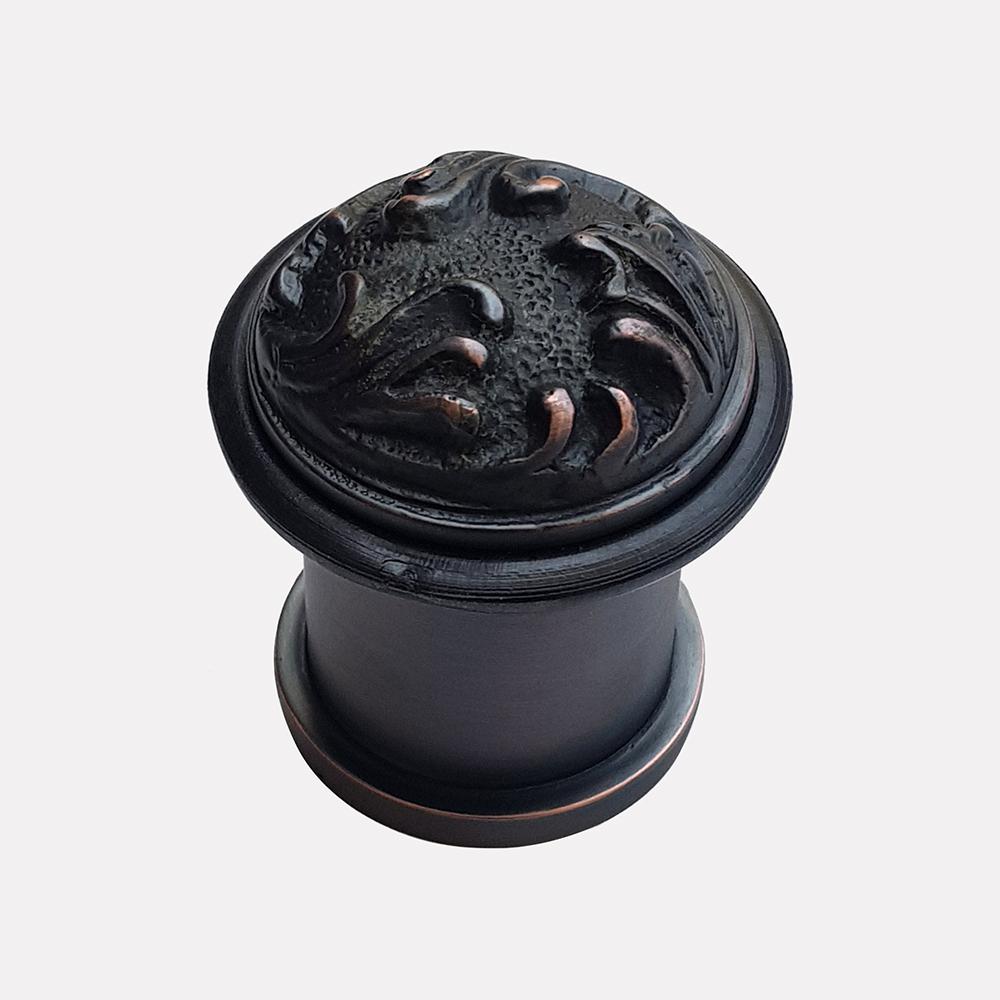 Cast Brass Scrolled Design Doorstop - Pattern 1