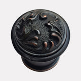 Cast Brass Scrolled Design Doorstop - Pattern 1