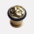 Cast Brass Scrolled Design Doorstop-Pattern 2