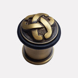 Cast Brass Scrolled Design Doorstop - Pattern 2