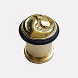 Cast Brass Scrolled Design Doorstop - Pattern 3