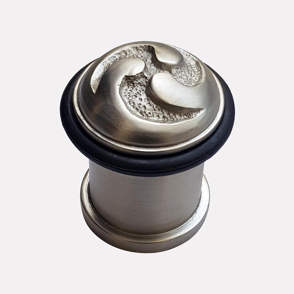 Cast Brass Scrolled Design Doorstop - Pattern 3