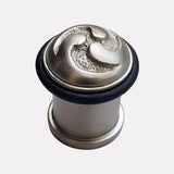 Cast Brass Scrolled Design Doorstop - Pattern 3